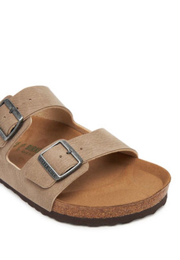 Birkenstock Klapki Arizona Vegan 1025779 Beżowy. Kolor: beżowy. Materiał: skóra
