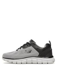 skechers - Skechers Sneakersy Track Broader 232698/GYBK Szary. Kolor: szary. Materiał: materiał #2