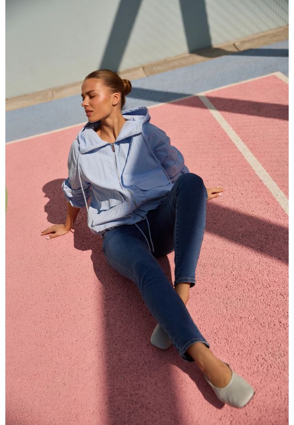 MOODO - Jeansy rurki niebieskie. Kolor: niebieski