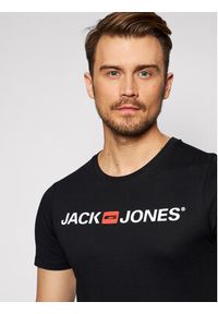 Jack & Jones - Jack&Jones T-Shirt Jjecorp Logo 12137126 Czarny Slim Fit. Kolor: czarny. Materiał: bawełna