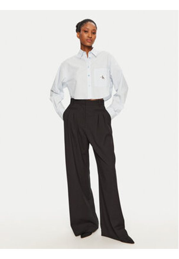 Munthe Spodnie materiałowe 244141624412 Czarny Regular Fit. Kolor: czarny. Materiał: syntetyk