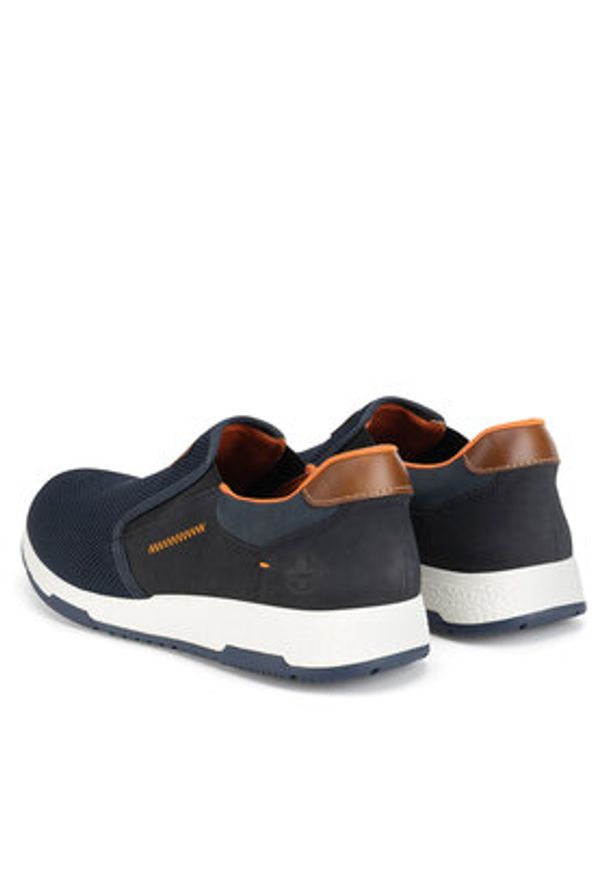 Rieker Sneakersy CEO-B3450-14 Granatowy. Kolor: niebieski. Materiał: materiał