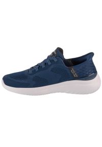 skechers - Męskie BOUNDER 2.0 EMERGED Slip-On Granatowy. Zapięcie: bez zapięcia. Kolor: niebieski. Materiał: materiał, poliester