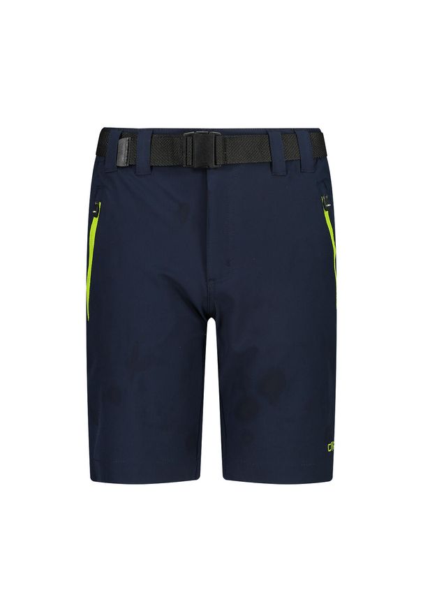 Dziecięce szorty bermudzkie CMP. Kolor: czarny, niebieski, wielokolorowy, zielony. Styl: sportowy. Sport: turystyka piesza