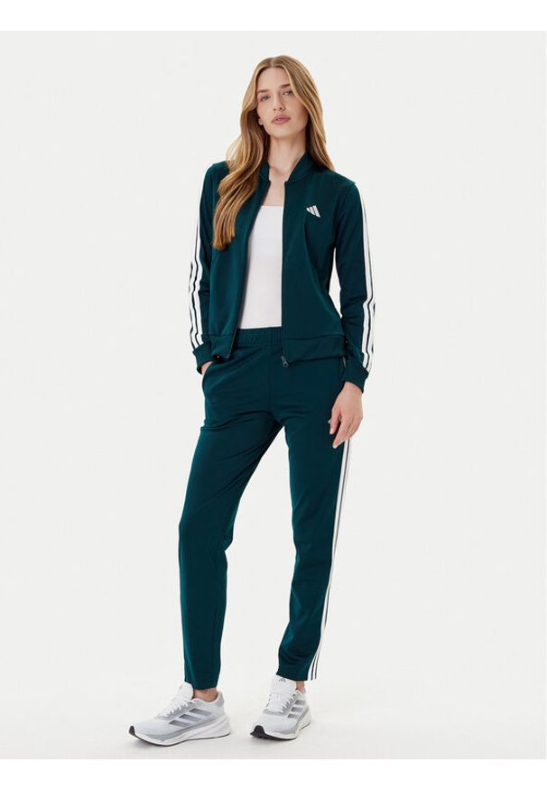 Adidas - adidas Dres Essentials 3-Stripes JX0505 Zielony Regular Fit. Kolor: zielony. Materiał: syntetyk