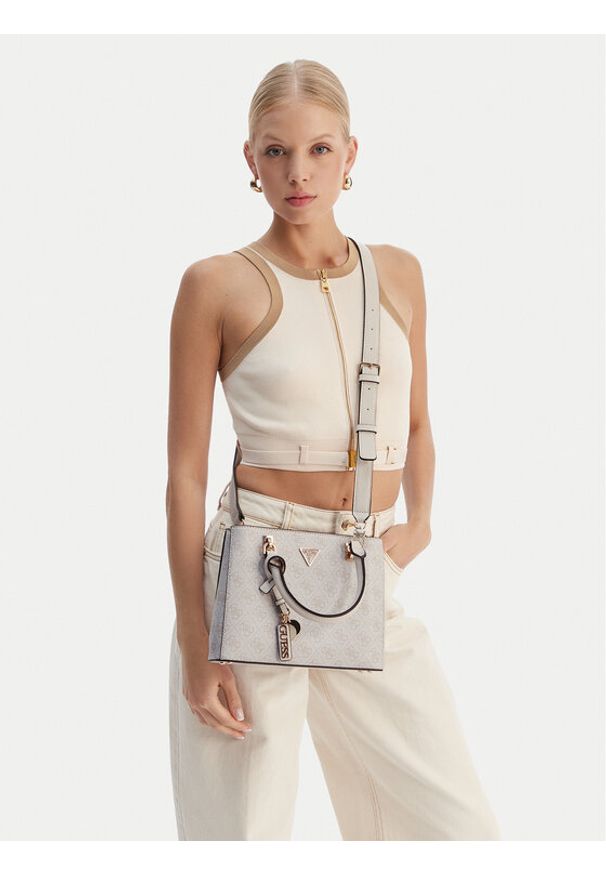 Guess Torebka Noelle II HWBG96 72050 Beżowy. Kolor: beżowy. Materiał: skórzane