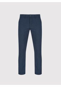 Pako Lorente - PAKO LORENTE - Granatowe spodnie męskie. Okazja: na co dzień. Kolor: niebieski. Materiał: poliester, bawełna, elastan. Styl: casual #4