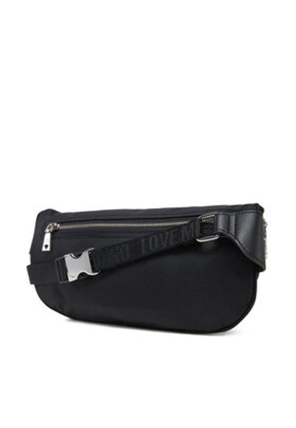 Love Moschino - LOVE MOSCHINO Saszetka nerka JC4203PP1MLN100A Czarny. Kolor: czarny. Materiał: materiał