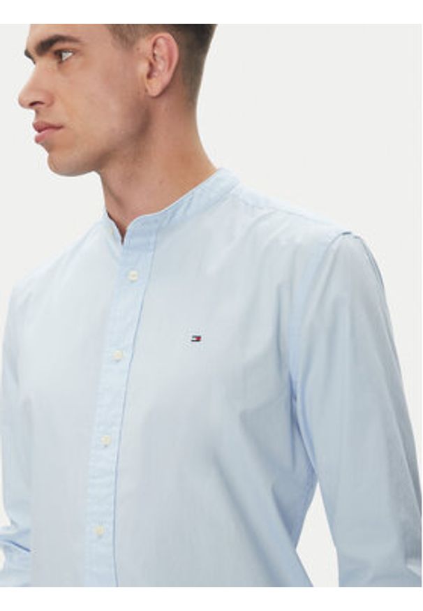 TOMMY HILFIGER - Tommy Hilfiger Koszula MW0MW39966 Błękitny Regular Fit. Kolor: niebieski. Materiał: bawełna
