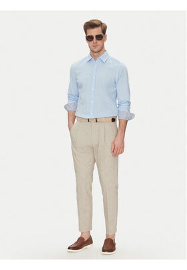 JOOP! Jeans Koszula 15 JJSH-92Hanson2K-W 30045977 Błękitny Regular Fit. Kolor: niebieski. Materiał: bawełna