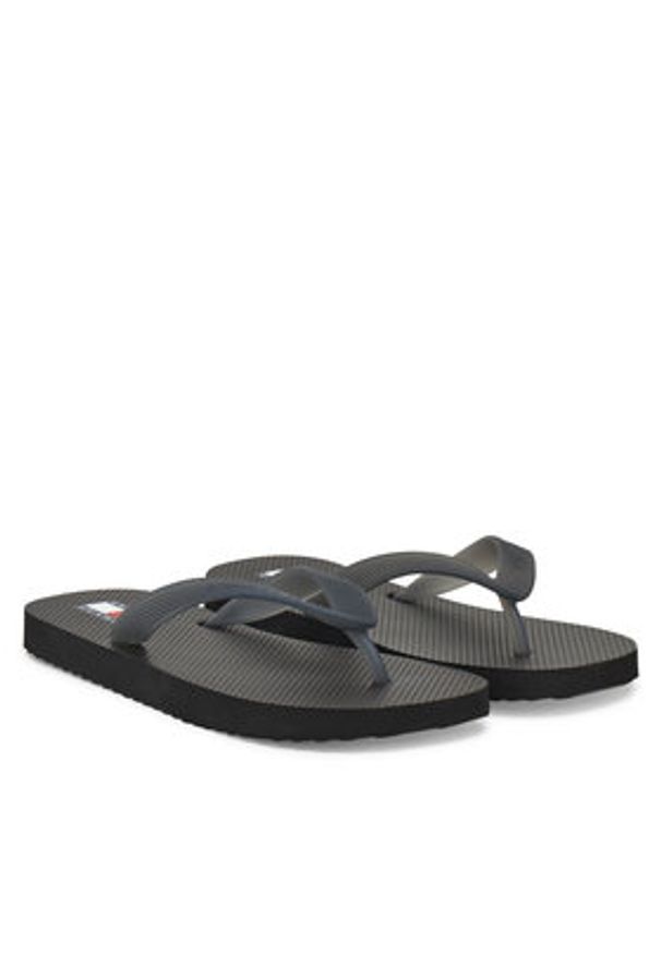 Tommy Jeans Japonki Tjw Logo Flip Flop EN0EN02447 Czarny. Kolor: czarny. Materiał: syntetyk