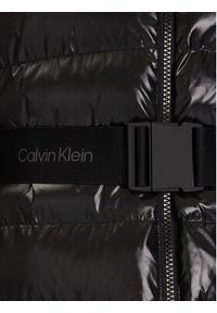 Calvin Klein Płaszcz zimowy LV044D543G Czarny Slim Fit. Kolor: czarny. Materiał: syntetyk. Sezon: zima #3