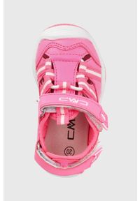CMP sandały dziecięce Baby Naboo Hiking kolor różowy. Zapięcie: rzepy. Kolor: różowy. Materiał: skóra, guma. Obcas: na obcasie. Wysokość obcasa: niski #5