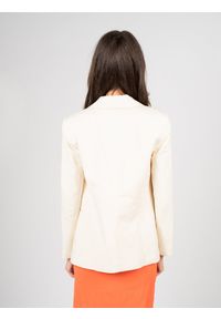 Patrizia Pepe Marynarka | 2S1453/A052 | Kobieta | Kremowy. Okazja: na co dzień. Kolor: kremowy. Materiał: wiskoza, len. Długość: długie. Styl: casual, elegancki #5