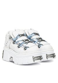 NEW ROCK Sneakersy M-106-C187 Biały. Kolor: biały. Materiał: skóra #4