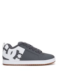 DC Shoes Sneakersy COURT GRAFFIK DC01661065 Szary. Kolor: szary. Materiał: nubuk, skóra