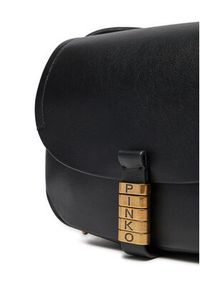 Pinko - PINKO Torebka Saddle Mini AI 24-25 PLTT 103831 A1ZX Czarny. Kolor: czarny. Materiał: skórzane #4