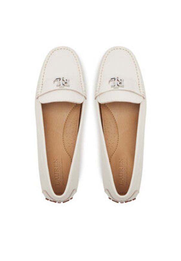 Lauren Ralph Lauren - LAUREN RALPH LAUREN Mokasyny Barnsbury 802942768012 Biały. Kolor: biały. Materiał: skóra