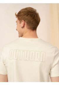 outhorn - T-shirt z nadrukiem męski. Okazja: na co dzień. Materiał: bawełna, jersey. Wzór: nadruk. Styl: casual #9