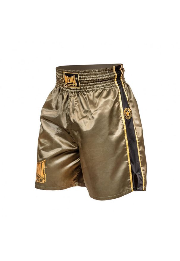 METAL BOXE - Angielskie spodenki bokserskie Metal Boxe Pro Line Military. Kolor: zielony