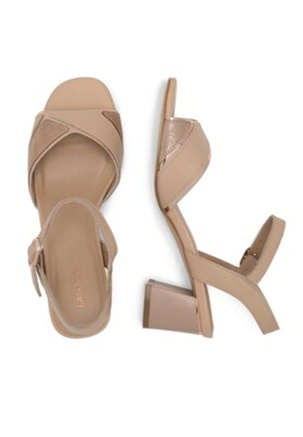 Lasocki Sandały SWILK WYL3454-1Z Beżowy. Kolor: beżowy. Materiał: skóra