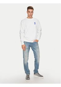 Replay Bluza M6993 .000.23758 Biały Regular Fit. Kolor: biały. Materiał: bawełna