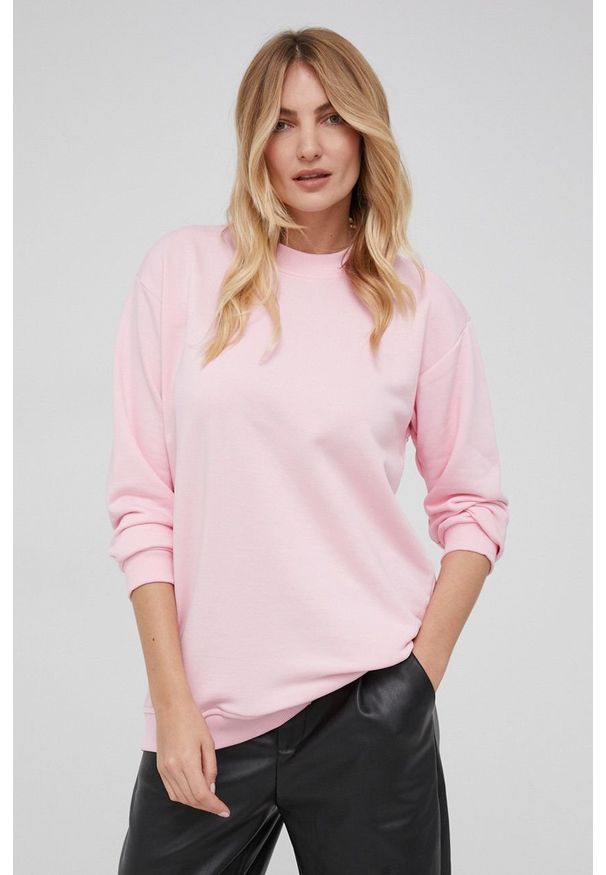 Answear Lab Bluza damska kolor różowy gładka. Kolor: różowy. Wzór: gładki. Styl: wakacyjny