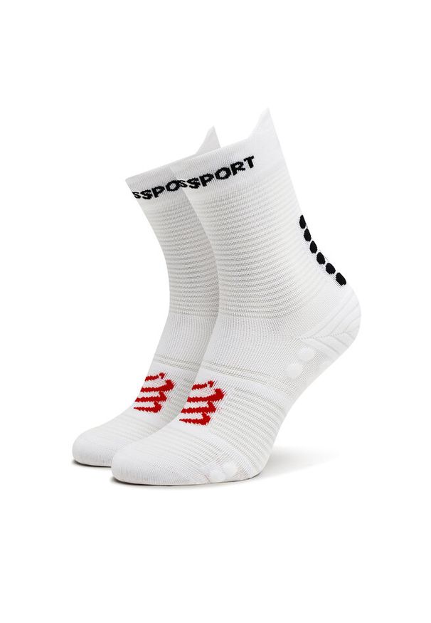 Skarpety wysokie unisex Compressport. Kolor: biały