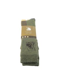 TAGART - Skarpety myśliwskie unisex Pro-line Classic z wełny merino. Kolor: zielony. Materiał: wełna