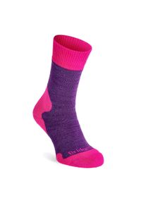 BRIDGEDALE - Skarpety trekkingowe damskie Bridgedale Heavyweight Merino Comfort. Kolor: fioletowy. Sport: outdoor