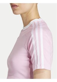 Adidas - adidas T-Shirt 3-Stripes Baby IP0664 Różowy Slim Fit. Kolor: różowy. Materiał: bawełna