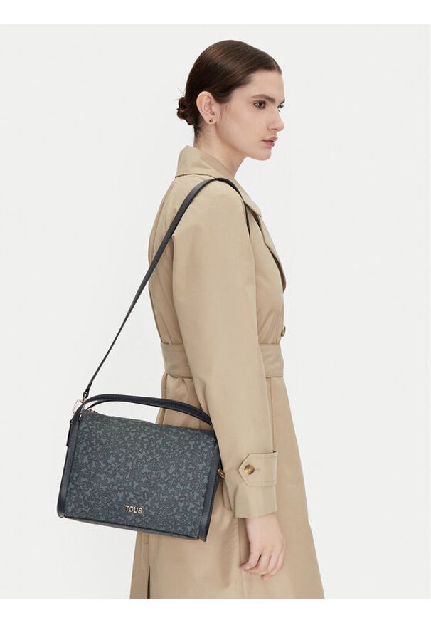 Tous - TOUS Torebka City Kaos Mini Lines 2002183848 Szary. Kolor: szary. Materiał: skórzane