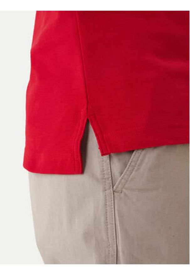 TOMMY HILFIGER - Tommy Hilfiger Polo 1985 MW0MW17771 Czerwony Slim Fit. Typ kołnierza: polo. Kolor: czerwony. Materiał: bawełna