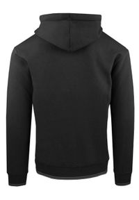 Rozpinana Bluza Męska z Kapturem - Pako Jeans - Czarna. Typ kołnierza: kaptur. Kolor: czarny. Materiał: poliester, bawełna. Styl: klasyczny #9