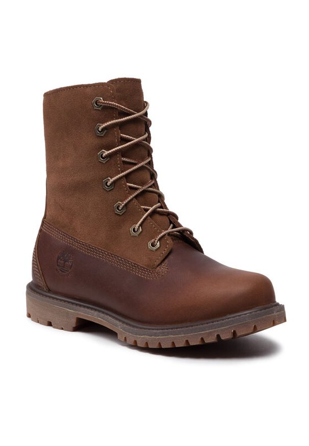 Timberland Trapery Authentics Teddy Flecce W TB08328R2421 Brązowy. Kolor: brązowy. Materiał: skóra