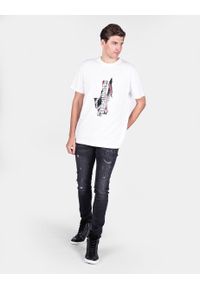 Les Hommes T-shirt "Logo" | LJT224-710P | Logo | Mężczyzna | Biały. Okazja: na co dzień. Kolor: biały. Materiał: bawełna. Wzór: nadruk. Styl: casual