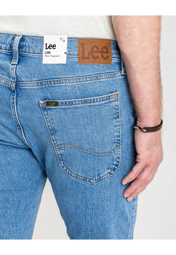 Lee - LEE MĘSKIE SPODNIE JEANSOWE LEE LUKE WORKING MAN WORN 112331740