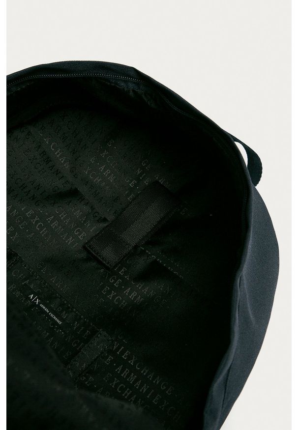 Armani Exchange - Plecak. Kolor: niebieski