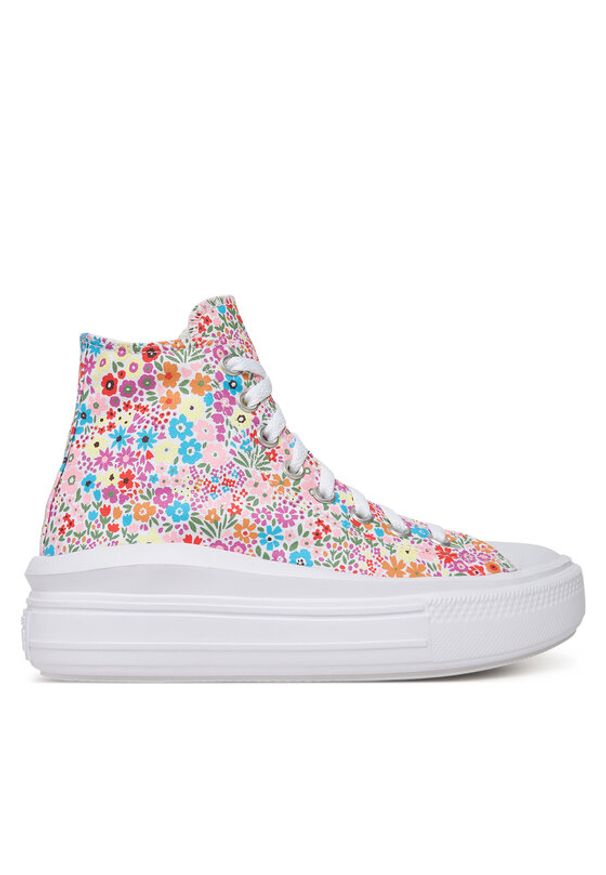 Converse Sneakersy Chuck Taylor All Star Move Platform Mini Flowers A14968C Kolorowy. Materiał: materiał. Wzór: kolorowy. Obcas: na platformie. Model: Converse All Star