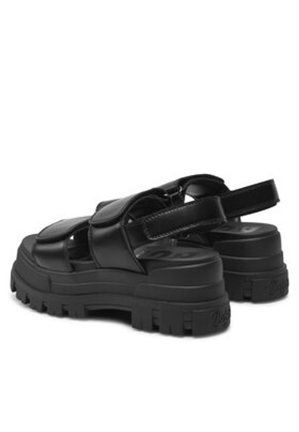 Buffalo Sandały Aspha SND 1601258 Czarny. Kolor: czarny. Materiał: skóra