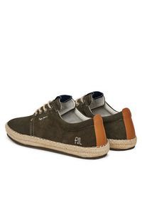 Pepe Jeans Espadryle Tourist West PMS10336 Khaki. Kolor: brązowy. Materiał: zamsz, skóra #5