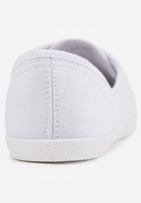 Renee - Białe Tenisówki Przed Kostkę z Krótkim Sznurowaniem Aviole. Wysokość cholewki: przed kostkę. Kolor: biały #7