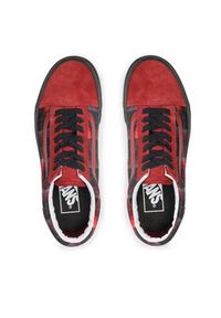 Vans Tenisówki Old Skool Stac VN0A7Q5M02Y1 Bordowy. Kolor: czerwony. Materiał: skóra, zamsz