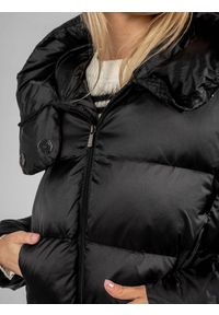 Pinko Kurtka "Giza" | 1G16CJ Y762 | Giza | Kobieta | Czarny. Typ kołnierza: kaptur, kołnierzyk stójkowy. Kolor: czarny. Materiał: poliamid. Wzór: aplikacja #3