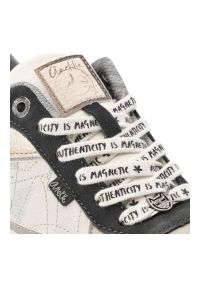 Sneakersy damskie Anekke, cholewka ze skóry naturalnej licowej wysoka platforma sznurowanie sportowy styl casual, białe, 42370-443. Okazja: na co dzień. Zapięcie: sznurówki. Kolor: biały. Materiał: skóra. Szerokość cholewki: normalna. Wzór: nadruk. Obcas: na platformie. Styl: casual, sportowy #3