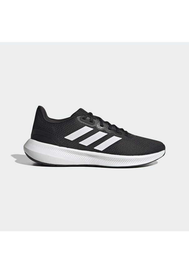 Buty do biegania dla dorosłych Adidas Runfalcon 3 Shoes. Kolor: czarny, biały, wielokolorowy. Materiał: materiał. Sport: bieganie