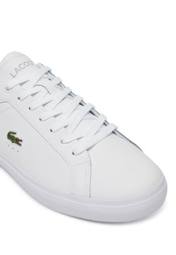 Lacoste Sneakersy Powercourt 7-49SMA0081 Biały. Kolor: biały. Materiał: skóra