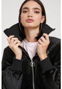 Juicy Couture kurtka damska kolor czarny przejściowa. Kolor: czarny #4