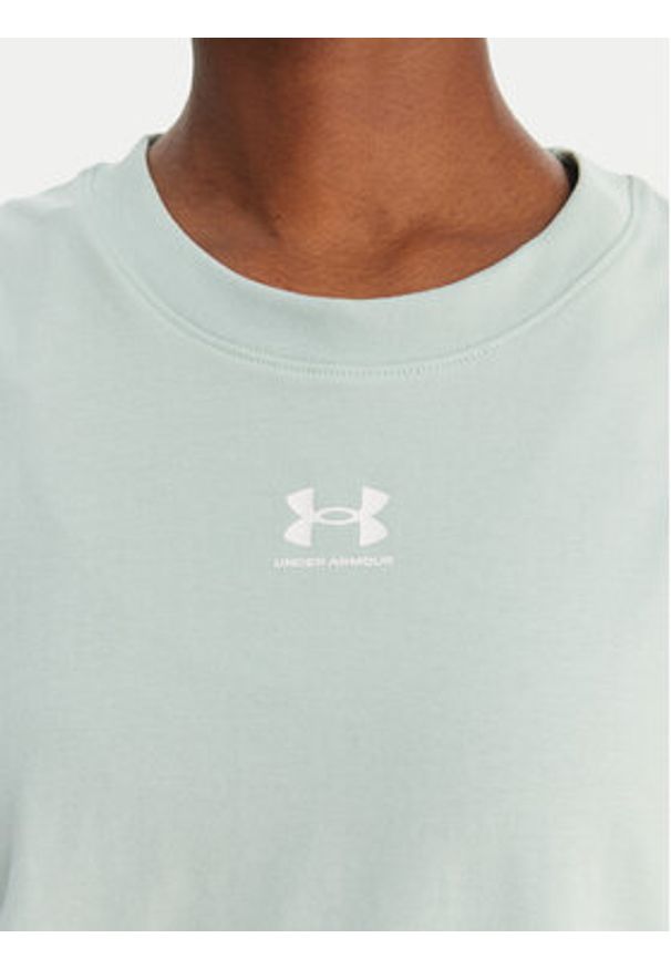 Under Armour Koszulka techniczna Rival Muscle 1383659 Zielony Regular Fit. Kolor: zielony. Materiał: bawełna