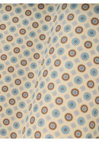 Pako Lorente - PAKO LORENTE - Beżowa poszetka w kolorowy mikrowzór. Kolor: beżowy. Materiał: poliester. Wzór: kolorowy #3